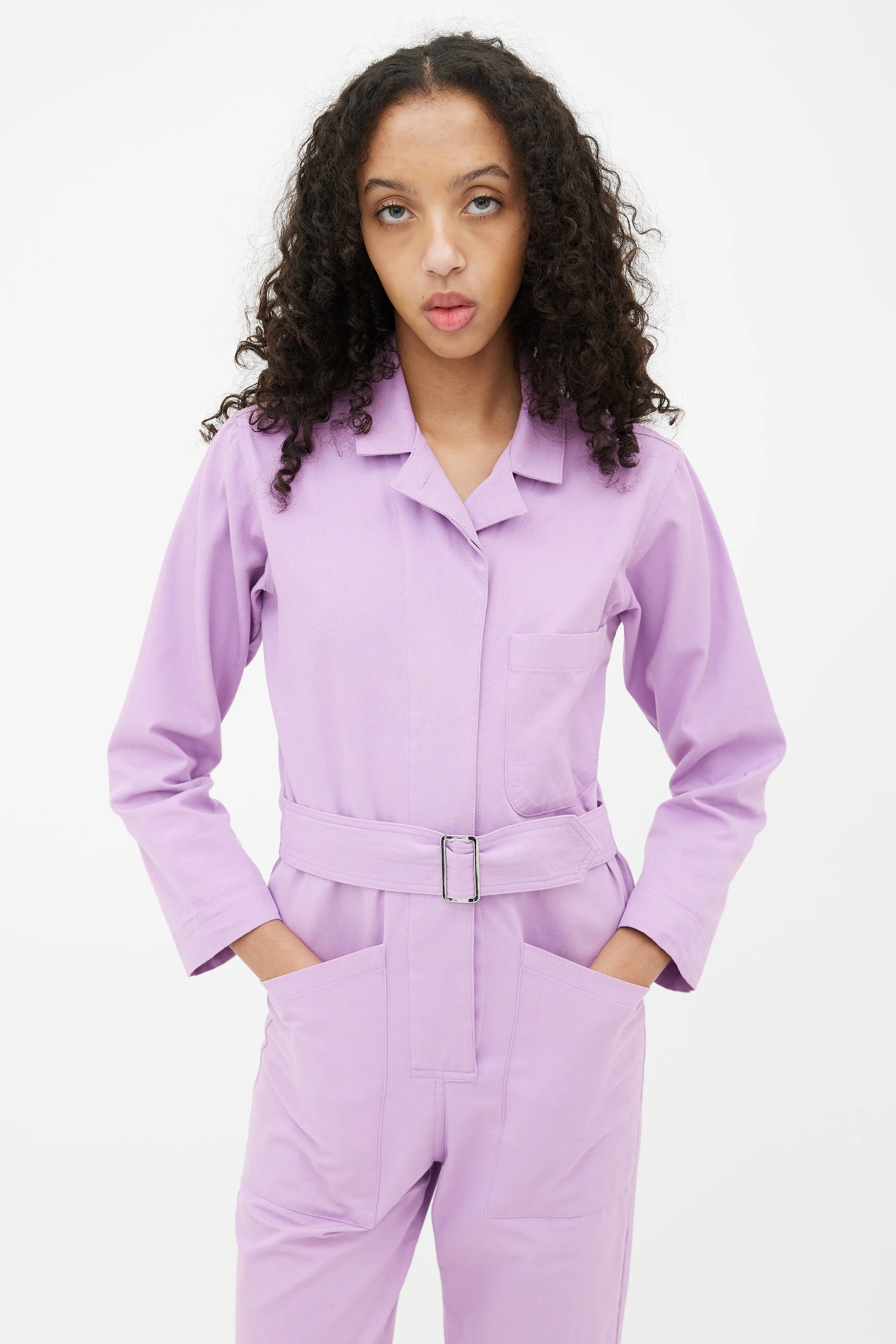 Purple Utility Jumpsuit
