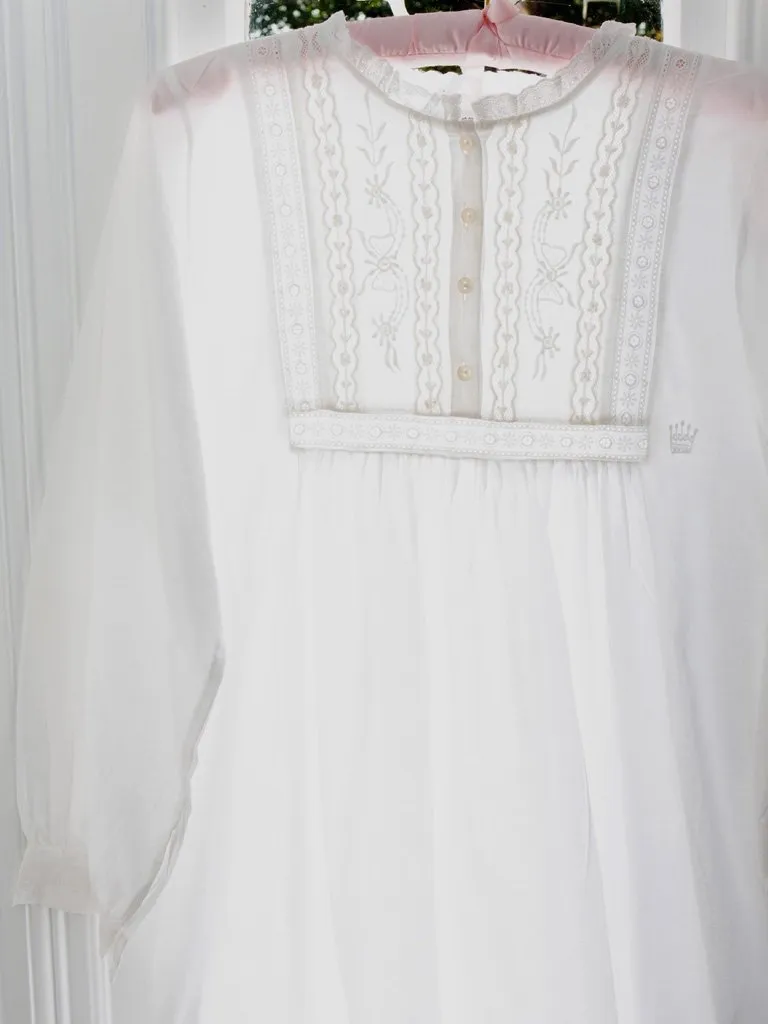 Regency Nightdress - Long Sleeve Polo Design