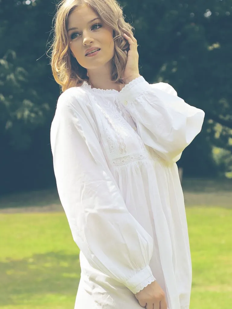 Regency Nightdress - Long Sleeve Polo Design