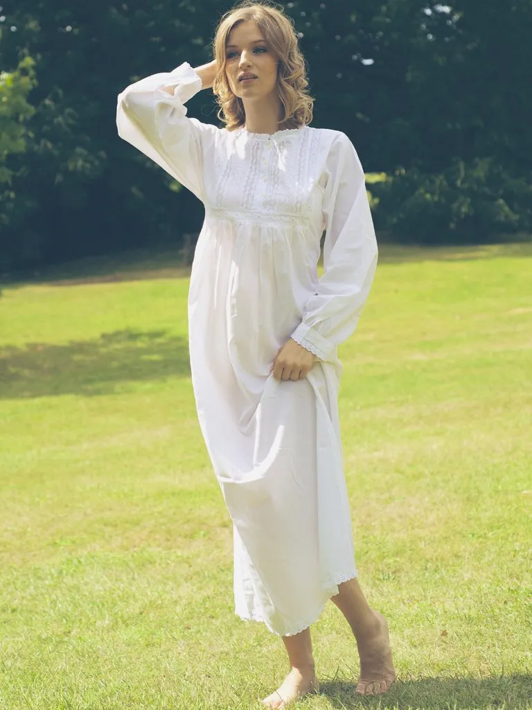 Regency Nightdress - Long Sleeve Polo Design