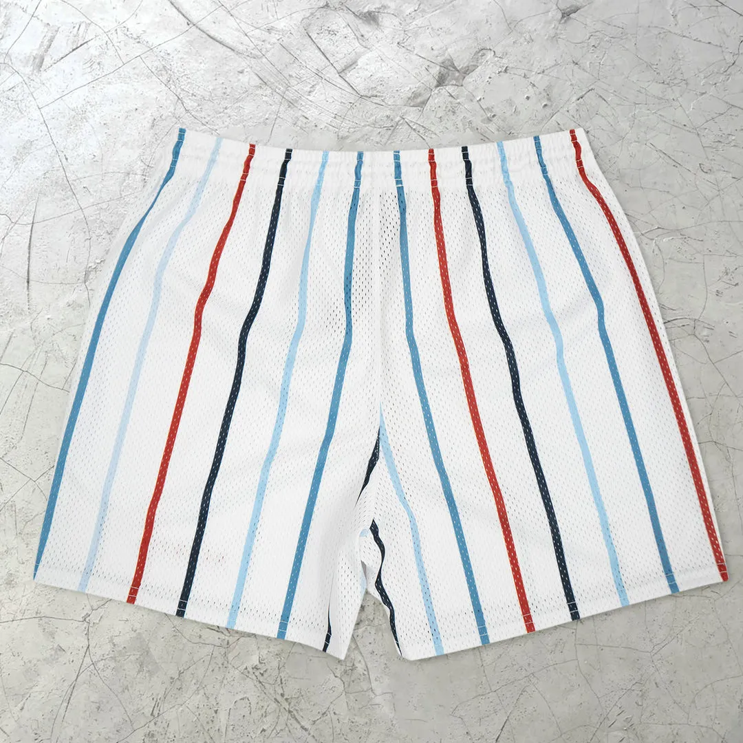 Retro Fashion Striped Scream Shorts