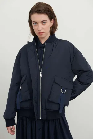 Roman Puffer Jacket With Pockets Navy