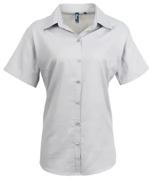 Silver - Women's signature Oxford short sleeve shirt