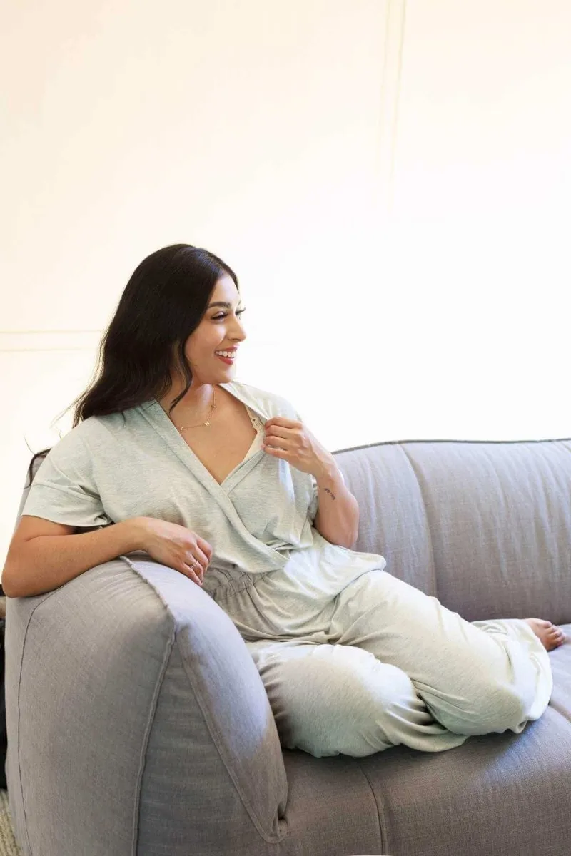 Suzanne Jersey Nursing Jumpsuit
