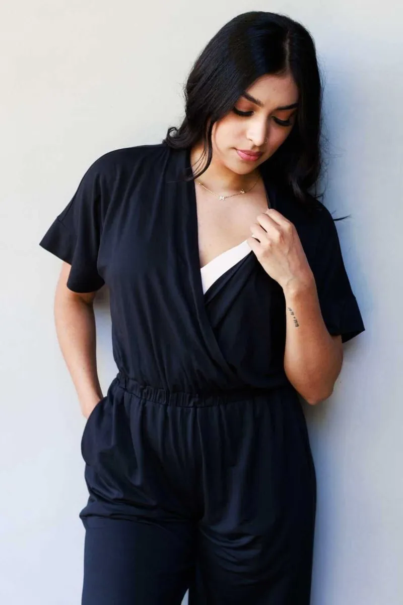 Suzanne Jersey Nursing Jumpsuit