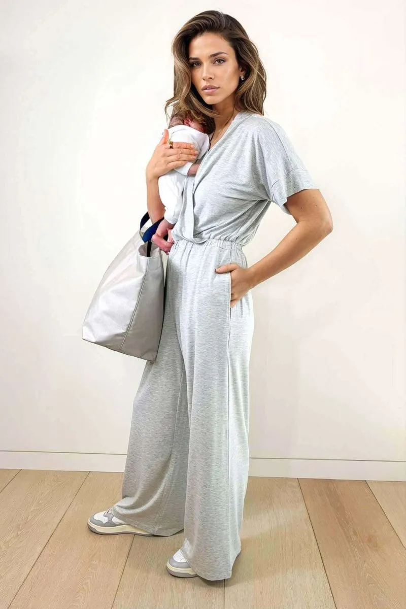 Suzanne Jersey Nursing Jumpsuit