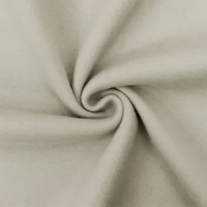 Taupe Beige Solid Wool Poly Brushed Back Double Knit Fabric