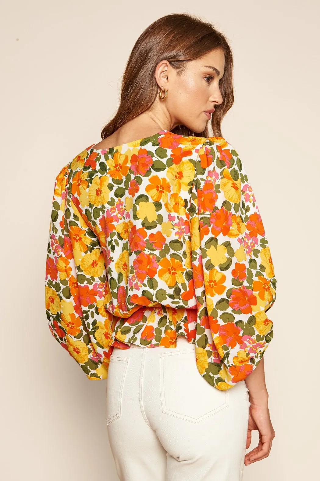 Tropicalia Ways Balloon Sleeve Blouse
