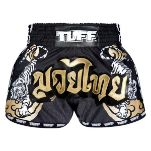 Tuff Kids Retro Style Shorts - White Tiger Yantra
