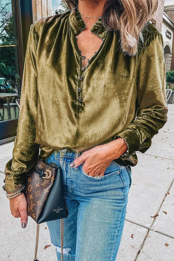 Vegas Babe Luxurious Velvet Top