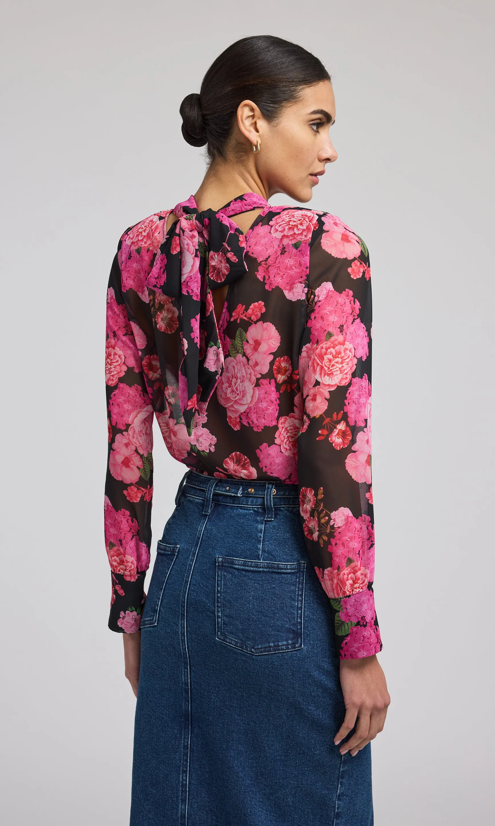 Violetta Floral Chiffon Blouse