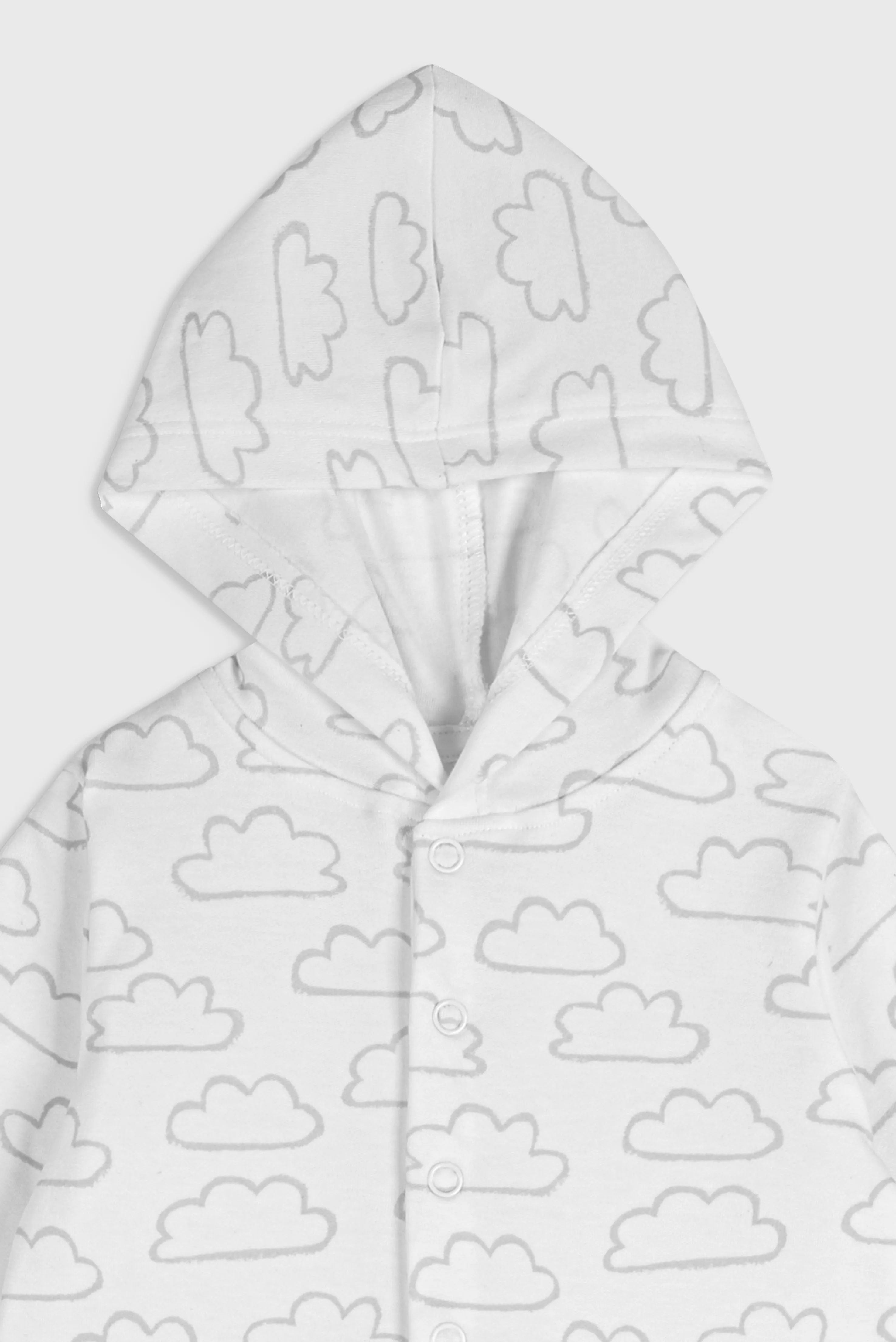 Whispering Clouds (White) - Baby Jumpsuit