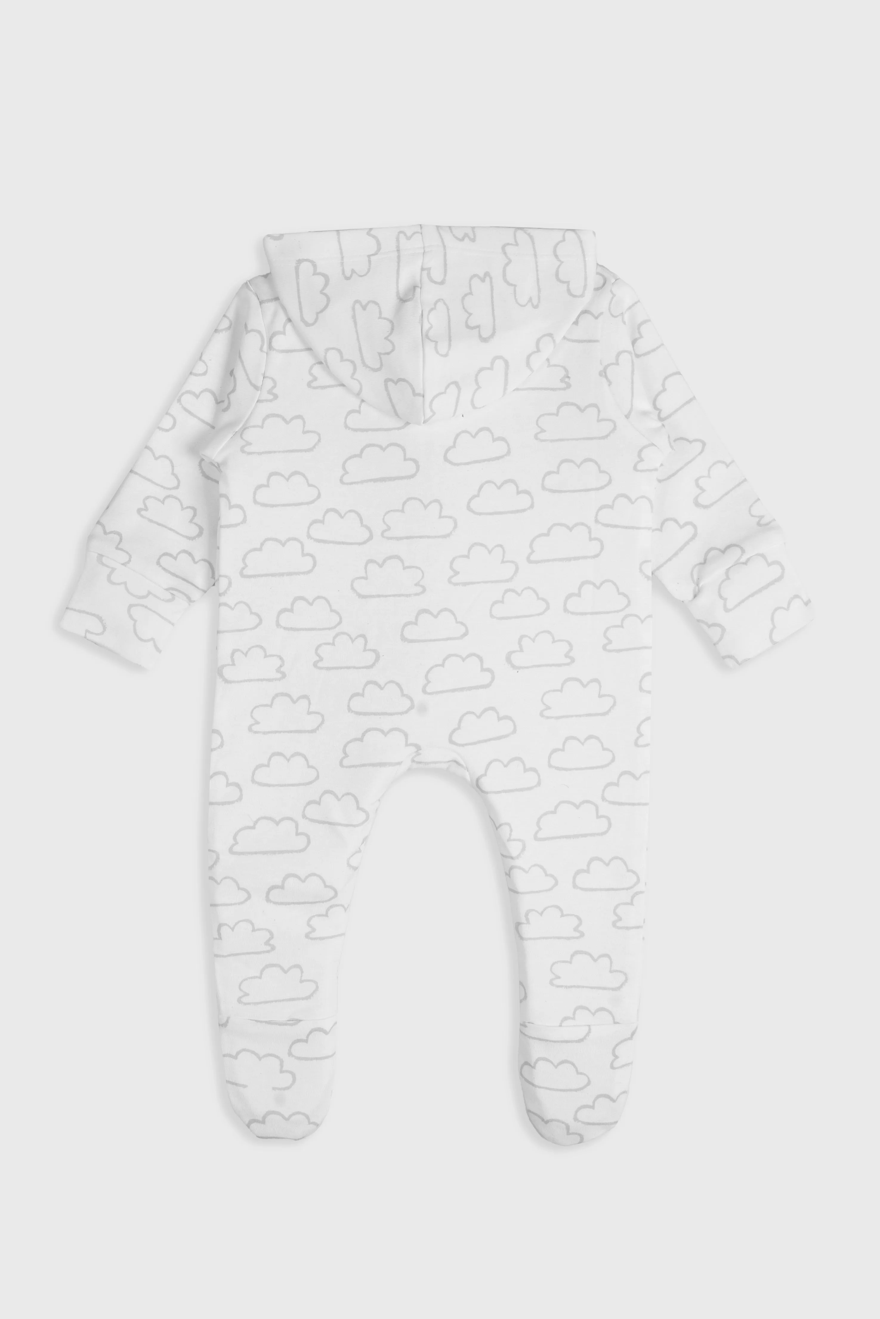 Whispering Clouds (White) - Baby Jumpsuit